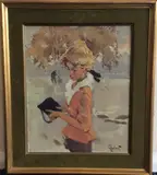 Untitled by Pierre Grisot, oil on canvas, sold Nov 2019