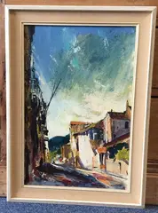 Untitled by Kenneth Webb, oil on board, sold Nov 2019