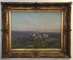 Untitled by Clément Quinton, oil on canvas, sold Nov 2019