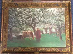 Untitled by Joseph-Félix Bouchor, oil on canvas, sold Nov 2019