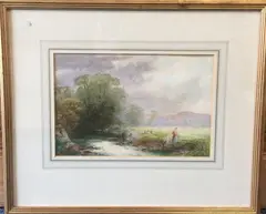 Untitled by Thomas Dingle Jr, watercolour, sold Nov 2019