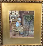 Untitled by Jules Lessore, 1870, watercolour, sold Nov 2019