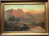 Untitled by J M Ducker, oil on canvas, sold Aug 2019