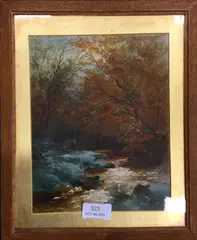 Untitled by Thomas Dingle Jr, 1873, oil, sold Aug 2019