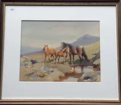 Untitled by Mabel Amber Kingwell, 1917, watercolour, sold Aug 2019