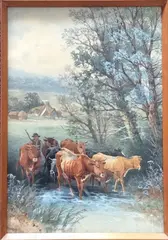 Untitled by Thomas Rowden, watercolour, sold Aug 2019