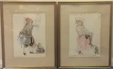 Untitled by Michael Annals, pencil and watercolours, sold Aug 2019