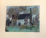 Untitled by Joanna Carrington, 1996, watercolor, sold Aug 2019