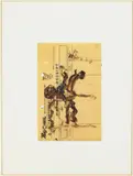 Horse by Purvis Young, Watercolor on Receipt, sold Jun 2023