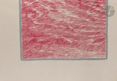 Avec... Le Titien. Le passage de la Mer Rouge (rouge) by Pierre Buraglio, 2008, Monotype sérigraphique rehaussé, sold Oct 2026