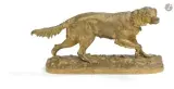 Chien à l'arrêt by Pierre-Jules Mêne, Epreuve en bronze doré, sold Oct 2026