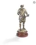 Imagier by Émile Louis Picault, Epreuve en bronze à patine argentée Signée sur la terrasse, gravée sur le coté de la terra, sold Oct 2026