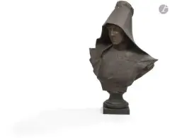 Buste de soeur by Davide Calandra, Epreuve en bronze Signée H, sold Oct 2026