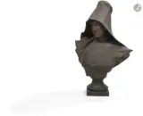 Buste de soeur by Davide Calandra, Epreuve en bronze Signée, sold Oct 2026