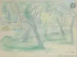 Rivière à Sauqueville-sur-Scie by Charles Angrand, Pastel, sold Sep 2026