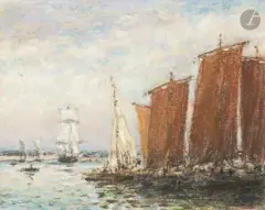 Les Voiliers by Paul Jean Clays, Pastel, sold Sep 2026