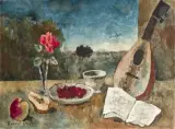 Nature morte à la mandoline by Roland Oudot, Aquarelle, sold Sep 2026