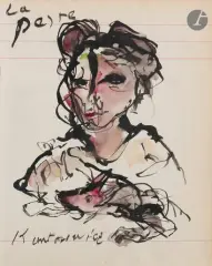 La peste by Serge Kantorowicz, Encre et aquarelle, sold Sep 2026