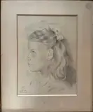dite MARIETTE LYDIS Étude de Mimi by Mariette Ronsperger, 1946, Crayon noir sur papier, sold Sep 2026