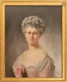 Portrait de femme au nœud rose by Enrique Dorda, 1911, Pastel, sold Sep 2026