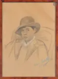 Portrait d’enfant by Yvan Chouklin, 1935, Mine de plomb et rehaut de gouache signée et datée, sold Sep 2026