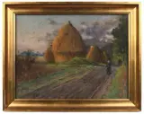 Entrée de la forêt, Rochefort-en-Yvelines by Pierre Ernest Prins, 1900, Pastel, sold Jun 2026