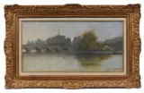 L'Ile Saint-Louis, un après-midi d'automne by Pierre Ernest Prins, Pastel signé et signé des initiales en bas à droite, sold Jun 2026