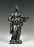 Vénus à la pomme by Richard Guino, Épreuve en bronze à patine noire nuancée verte, sold Jun 2026
