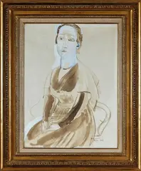 Portrait de Madame Raoul Dufy assise by Raoul Dufy, Aquarelle gouachée, sold Jun 2026
