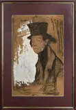 Portrait d’acteur by Émile Bertin, Crayon et gouache blanche sur papier, sold Oct 2025