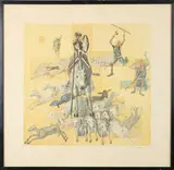 Don Quichotte ? by Candido Portinari, Estampe signée en bas à droite au crayon, sold Oct 2025