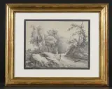 Paysage animé avec by Henri-Rolland-Lancelot Turpin de Crisse, Crayon noir, estompe, sold Sep 2026