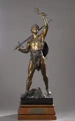 Virtutes Civicae Ense et Labore by Émile Louis Picault, Épreuve en bronze à double patine figurant les vertus civiques : l'épée et le travail, sold Sep 2026