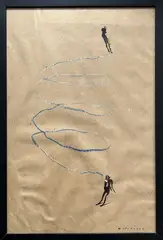 Sans titre by Bernard Quesniaux, Pastel et collage sur papier signé en bas à droite, sold Sep 2026
