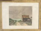 Maison en bord de mer by Jean-Charles Cazin, Lithographie encadrée H, sold Sep 2026