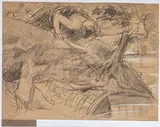 Moïse sauvé des eaux by Luc-Olivier Merson, Crayon noir, sold Sep 2026