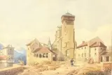 Vue d'un village by Alexandre Calame, Aquarelle, sold Sep 2026