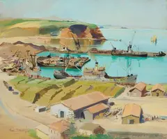 Vue de Nemours (Algérie) by Roger Chapelet, Gouache signée et situé en bas à gauche, sold Jun 2026