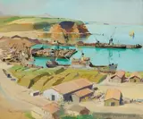 Vue de Nemours (Algérie) by Roger Chapelet, Gouache signée et situé en bas à gauche, sold Jun 2026