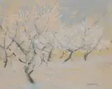 Le Verger by Jacques Rouquier, Pastel sur papier, sold Apr 2026