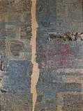 Ligne blanche by Shōichi Hasegawa, Technique mixte et collage de papier marouflé sur panneau, sold Jul 2026
