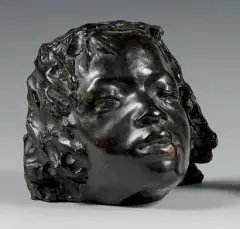 Tête africaine by Herbert Ward, Épreuve en bronze patiné, sold Jul 2026