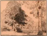 Paysage au troupeau sous les arbres et à l'étang by Auguste-Louis Lepère, Crayon noir, sold Jun 2026