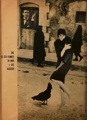 Une de ces femmes en noir a osé accuser by Georges Hugnet, Collage, sold Jun 2026