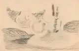 The Visitors by Roland Penrose, Fusain, graphite et frottage sur papier, sold Jun 2026