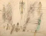Comment by Roberto Matta, Crayon, pastels de couleur et mine de plomb sur papier, sold Jun 2026