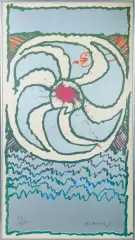 Tout à trac by Pierre Alechinsky, Lithographie sur vélin en couleurs, sold Jun 2026