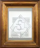 Composition by Mykhailo Andriienko-Nechytailo, Encre et crayon, sold Jun 2026