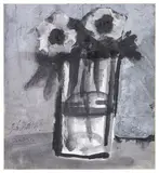 Fleurs dans un verre by Pablo Picasso, Aquarelle, gouache et lavis, sold Mar 2026