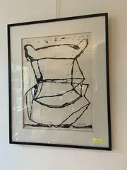 Forme géométrique by Jean-Pierre Pincemin, 1989, Encre et crayon sur papier Signé et daté en bas à droite, sold Jul 2026
